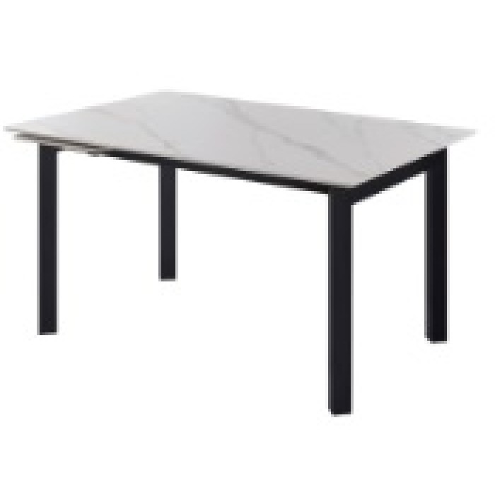 "Тибет" стол интерьерный раздвижной из HPL 140-180х75см, H75, цвет столешницы мрамор "Каррара"