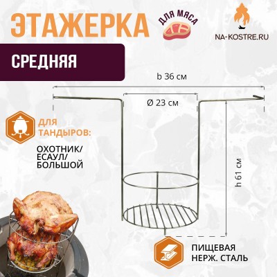 Этажерка мясная средняя